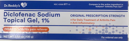 Topical Pain Relief 1% Strength Diclofenac Sodium Topical Gel 100 Gram