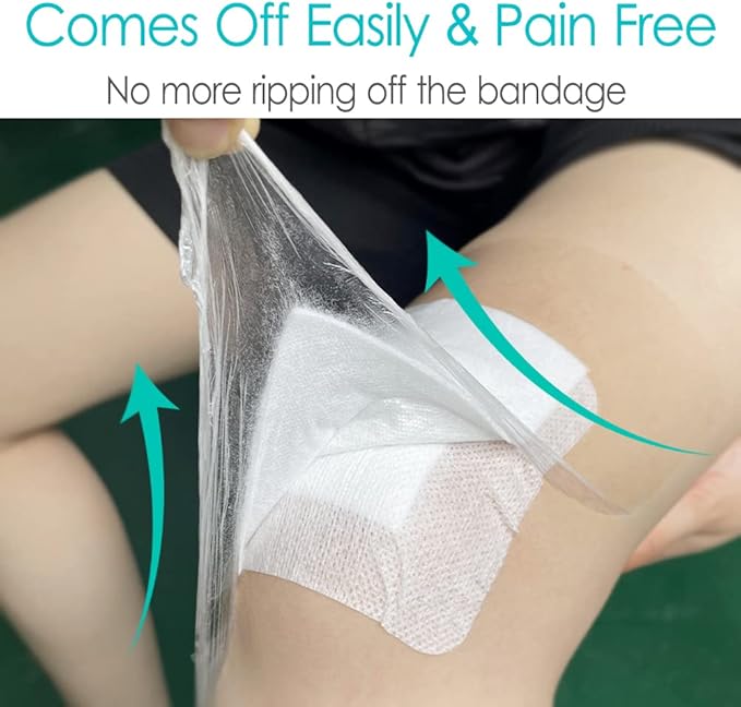 Waterproof Dialysis Catheter Protector 8"x8" Picc Line Adhesive Bandage with Non-Stick Center Pad