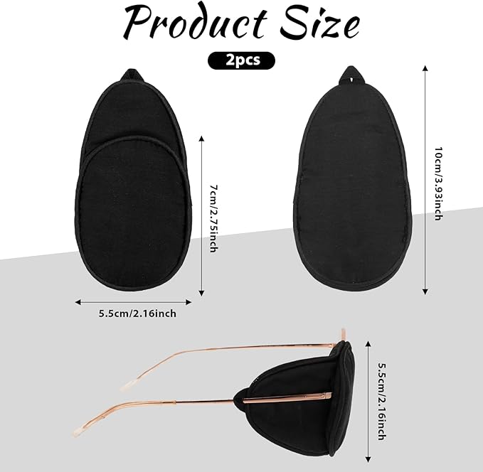2Pcs Eye Patches for Adults Kids Eye Patch for Glasses