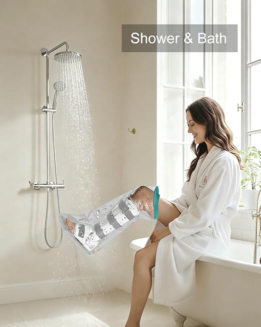 Extra Large Cast Covers for Shower Leg, Waterproof Leg Cast Cover for Showering, Reusable Cast Protector for Shower Leg Adult, Soft Comfortable Cast Shower Cover Leg, Used for Bandages
