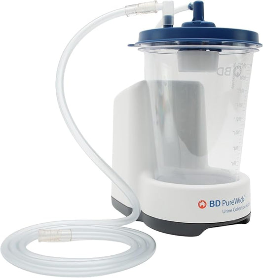 PureWick Urine Collection System - Non-Invasive Urine Management Device for Home Use - Corded Suction System