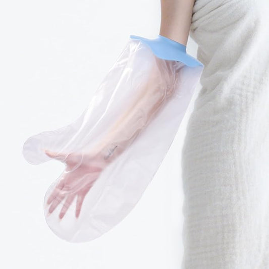 Adults Reusable Waterproof Cast Cove for Shower Arm for Casts, Bandages, Cuts, Tattoos, Wound