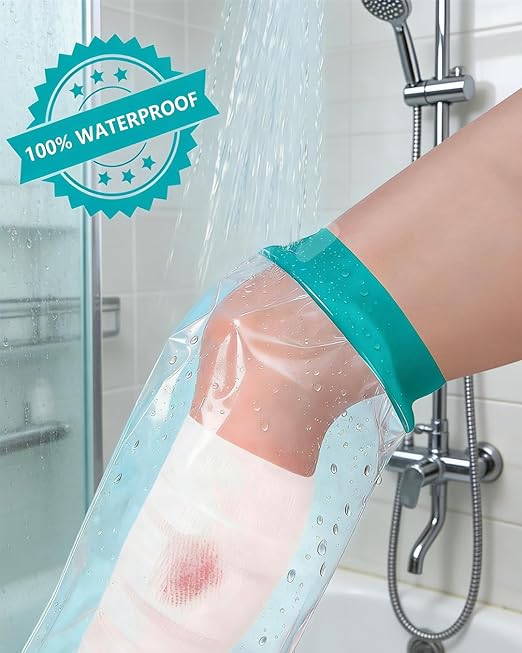 Extra Large Cast Covers for Shower Leg, Waterproof Leg Cast Cover for Showering, Reusable Cast Protector for Shower Leg Adult, Soft Comfortable Cast Shower Cover Leg, Used for Bandages
