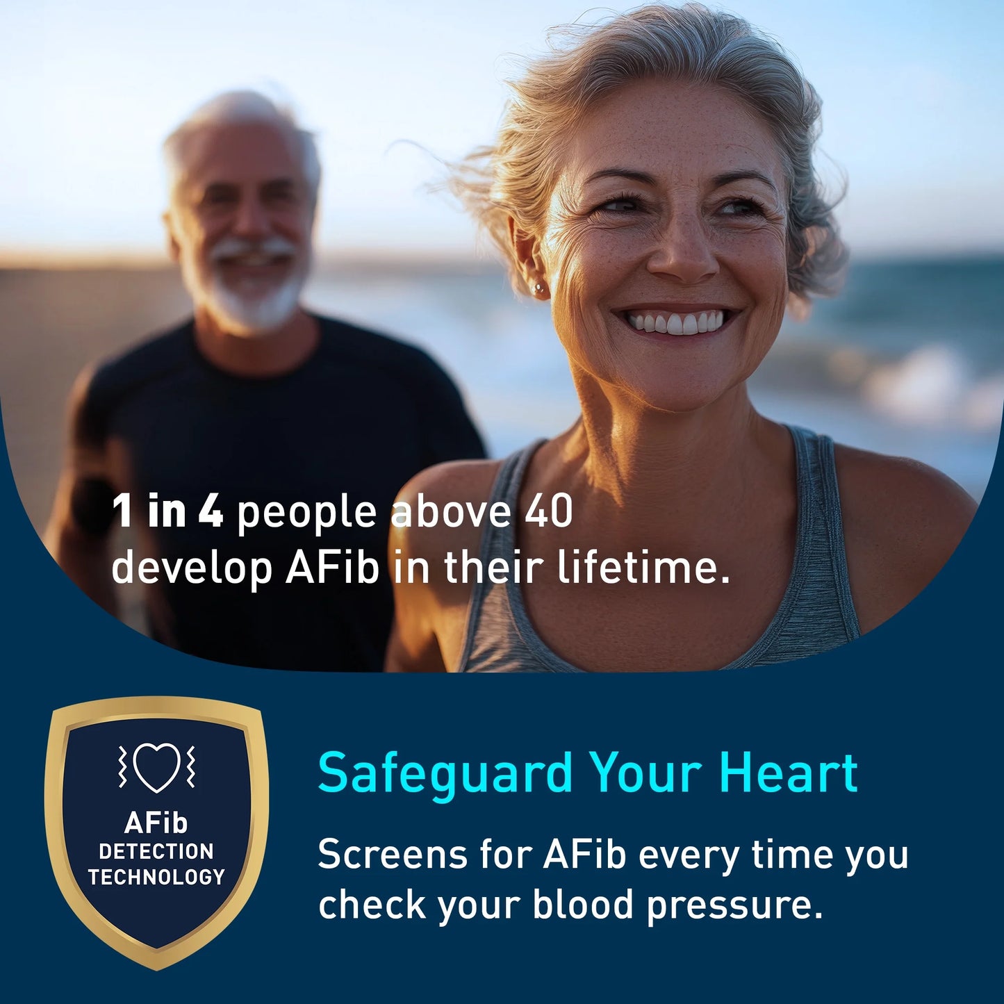 OMRON 10 Series Upper Arm Blood Pressure Monitor and Arm Cuff with AFib Detection for Home Use