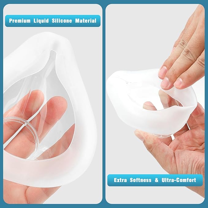 2 Packs Optimized Comfort & Secure Seal Nasal Cushions Compatible with Original Frame, Masks Accessories Replacement Supplies