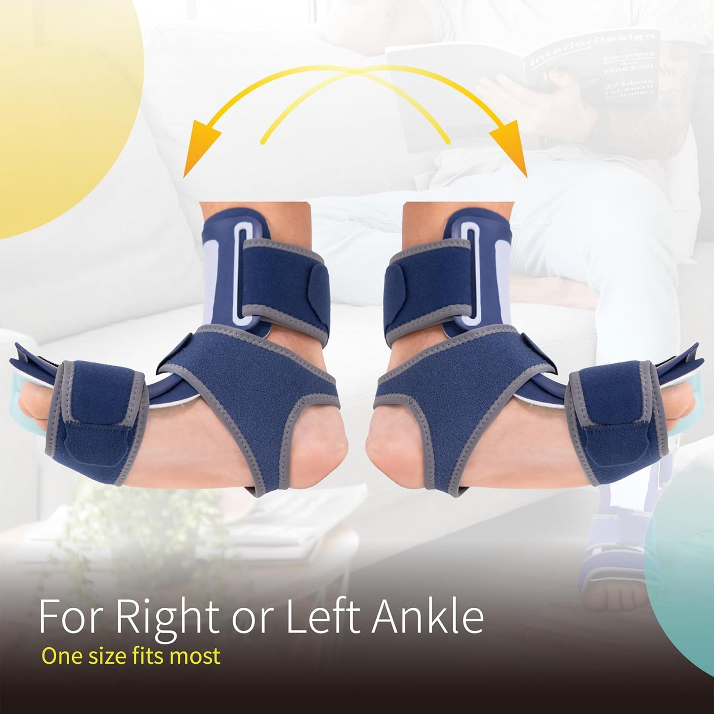 BraceUP Plantar Fasciitis Night Splint (One Size Fits Most)