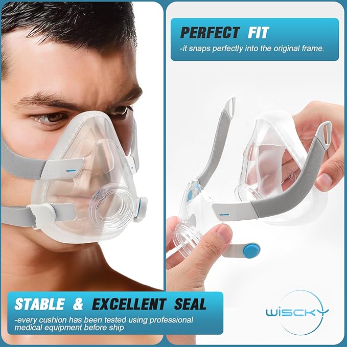 2 Packs Optimized Comfort & Secure Seal Nasal Cushions Compatible with Original Frame, Masks Accessories Replacement Supplies