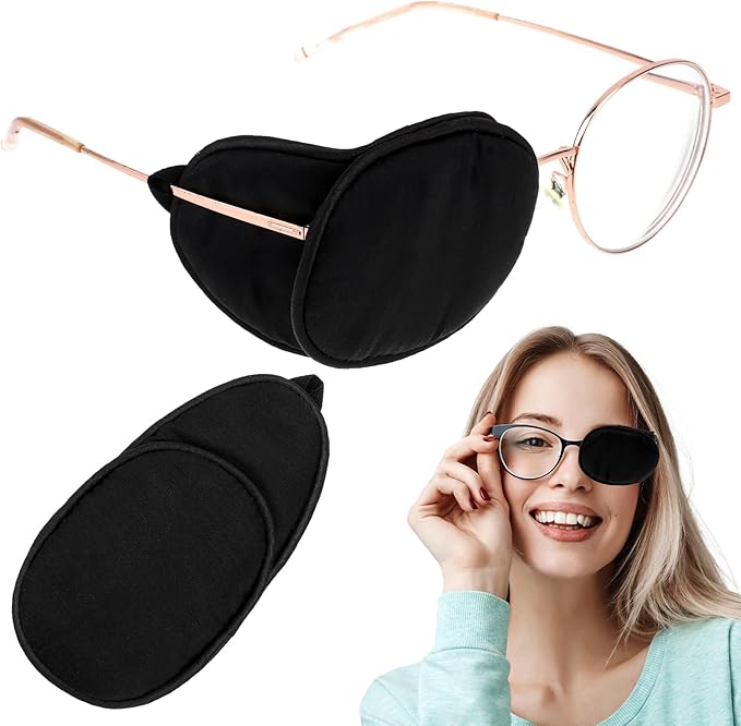 2Pcs Eye Patches for Adults Kids Eye Patch for Glasses