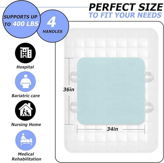 2 Pack Bed Pads for Incontinence Posittioning Bed Pad 34 x 36