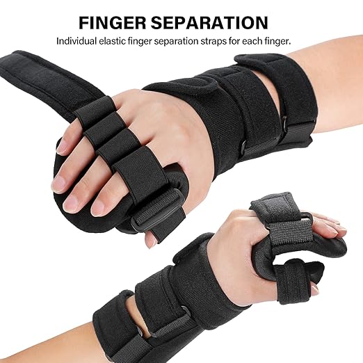 Stroke Resting Hand Splint Right&Left Resting Hand Splint with Finger Separator