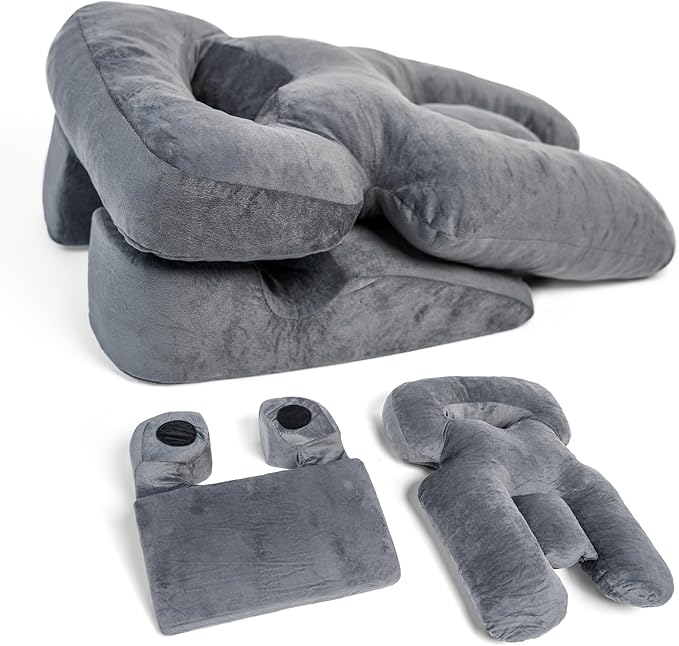 Adjustable Face down pillow for Eye Surgery & BBL Recovery with Gel Pack