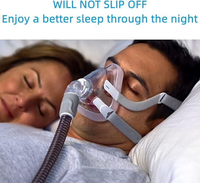 Airfit f20 Headgear, Replacement CPAP Mask Headgear Strap with clips Large