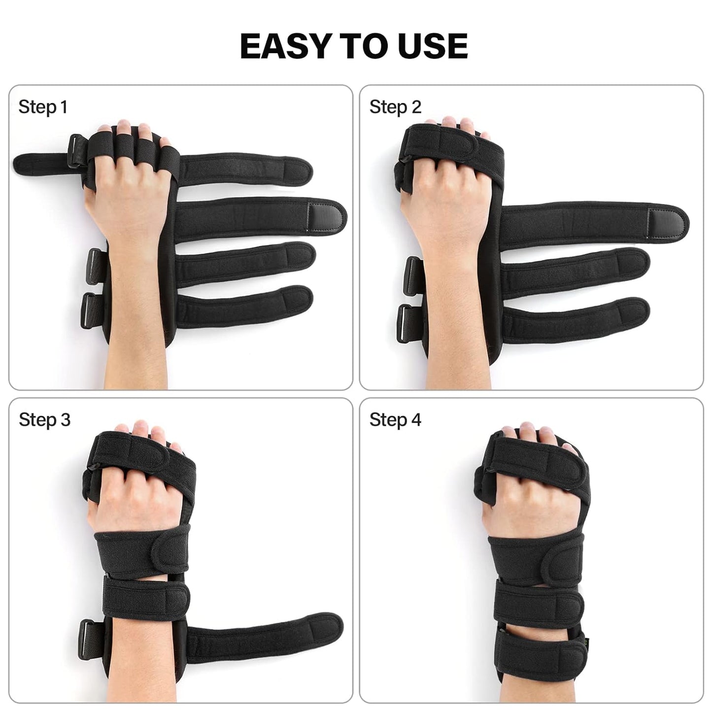 Stroke Resting Hand Splint Right&Left Resting Hand Splint with Finger Separator