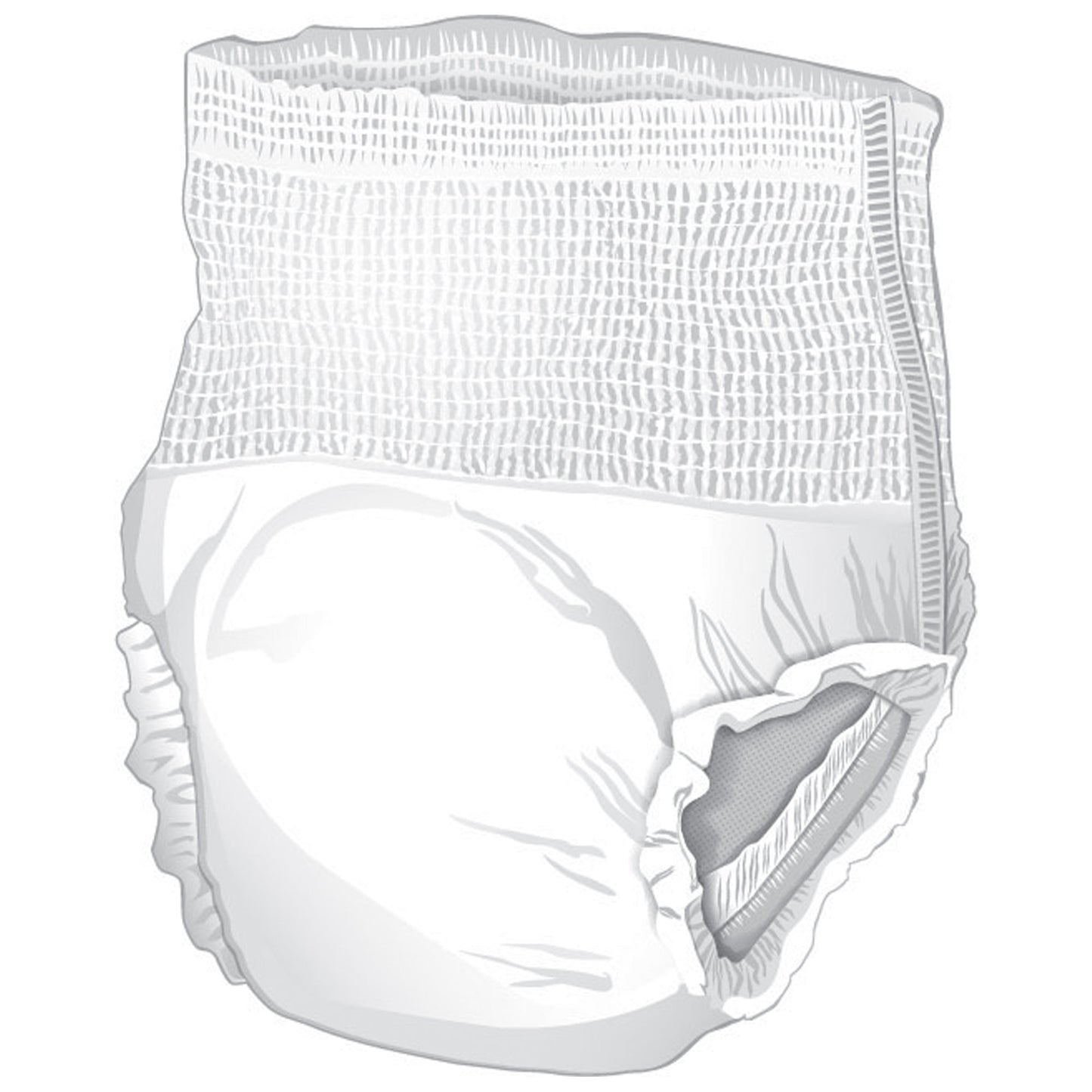 Absorbent Underwear McKesson Ultra Pull On with Tear Away Seams Adult X-Large Unisex Disposable Heavy Absorbency