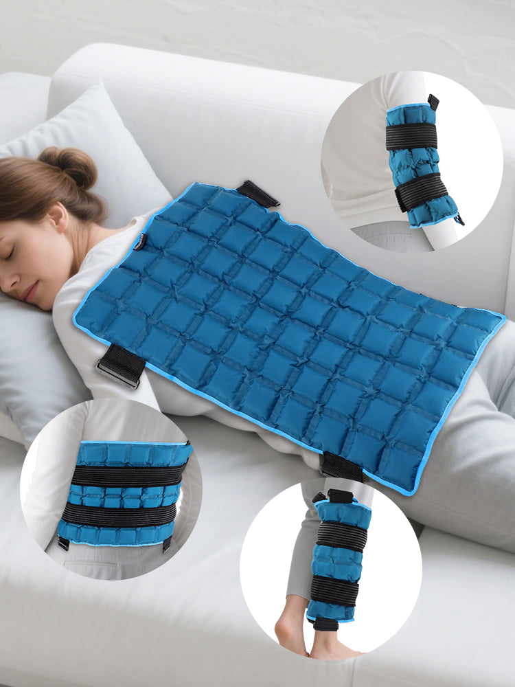 13x22 Inch Large Reusable Knee Ice Pack for Muscle Fatigue Knee, Leg, Neck, Shoulder, Hip and Back Cold Packs, Heat & Cold Compress Wrap, Ice Pack for Back and Leg