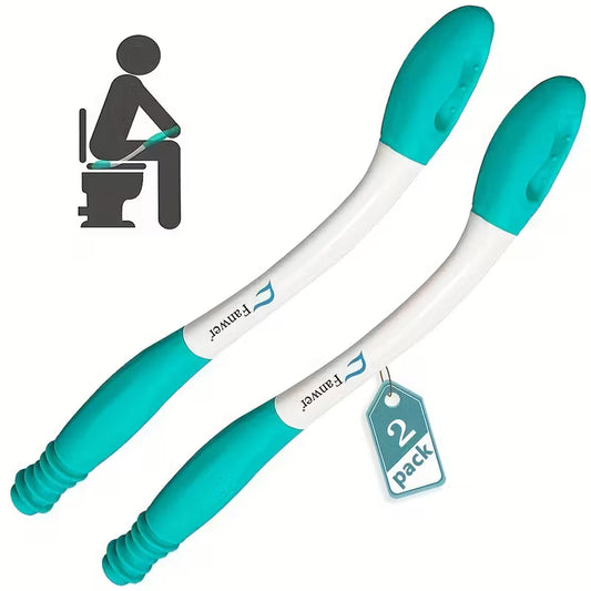Toilet Aids for Wiping 15.7" Long Reach Comfort Butt Wiper Tools Bathroom Bottom Buddy Wiping Self Assist for Disabled, Elderly, Pregnant, Overweight People And Back Surgery Recovery