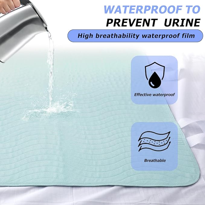 2 Pack Bed Pads for Incontinence Posittioning Bed Pad 34 x 36