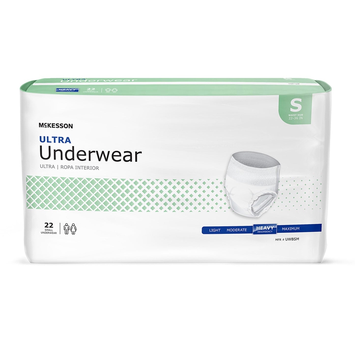 Absorbent Underwear McKesson Ultra Pull On with Tear Away Seams Adult Small Unisex Disposable Heavy Absorbency