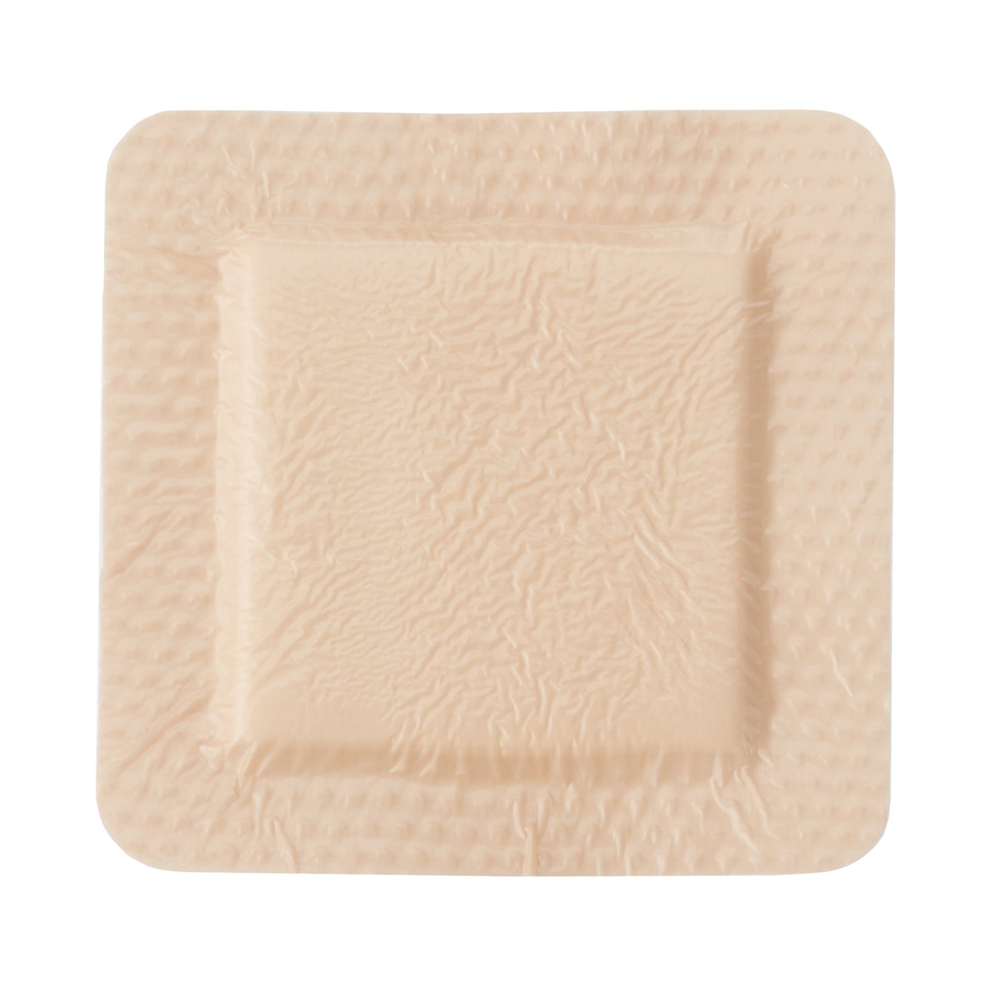 5-Layer Foam Dressing McKesson 4 X 4 Inch With Border Film Backing Silicone Gel Adhesive Square Sterile