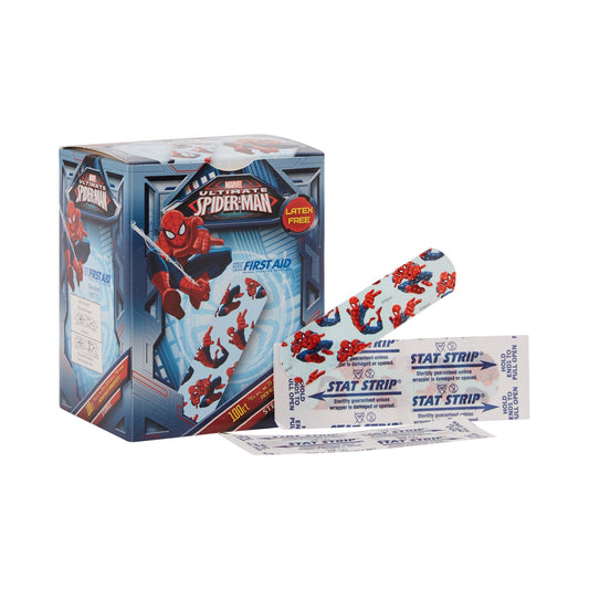 BANDAGE ADH SPIDERMAN 3/4X3 (100 BAND-AIDS)