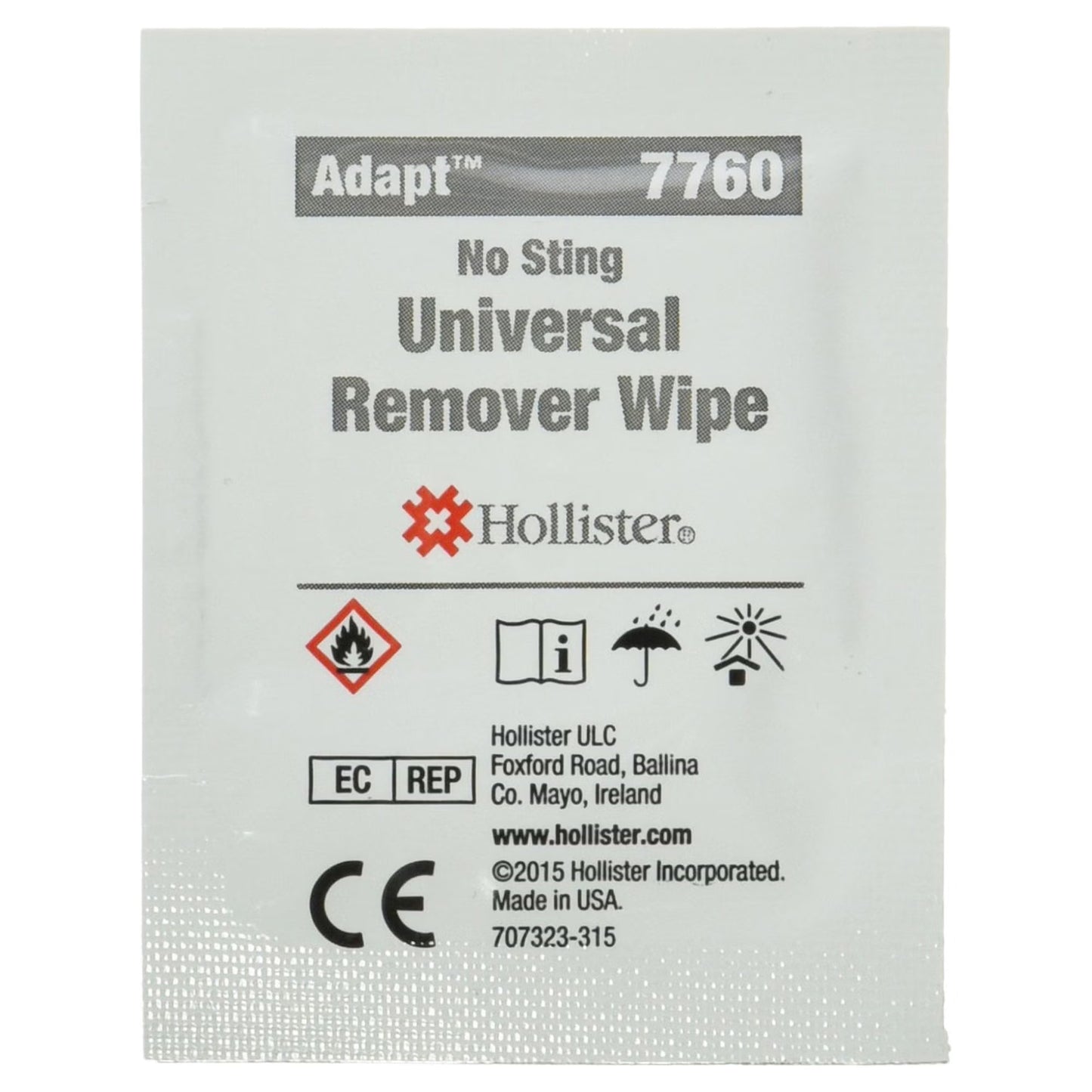 Adhesive Remover Adapt™ Wipe 50 per Box Alcohol Free