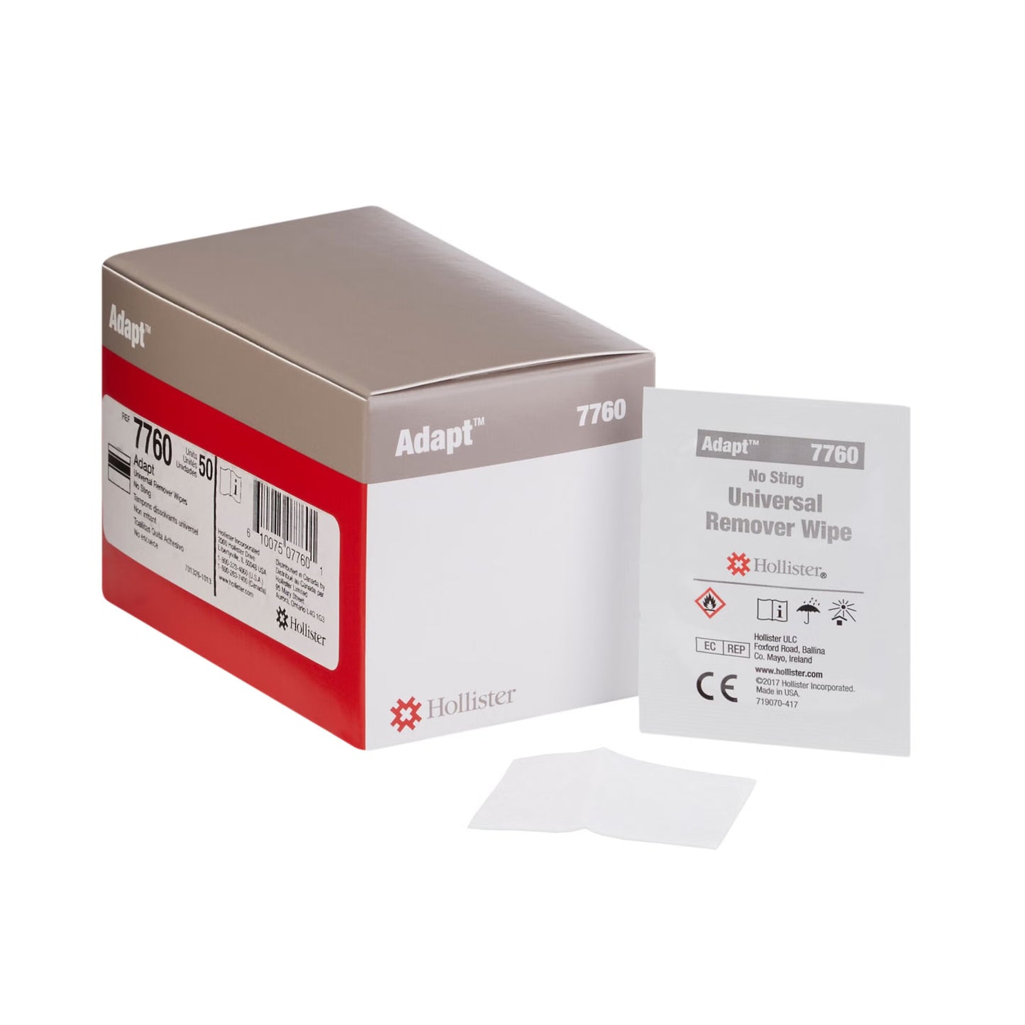 Adhesive Remover Adapt™ Wipe 50 per Box Alcohol Free
