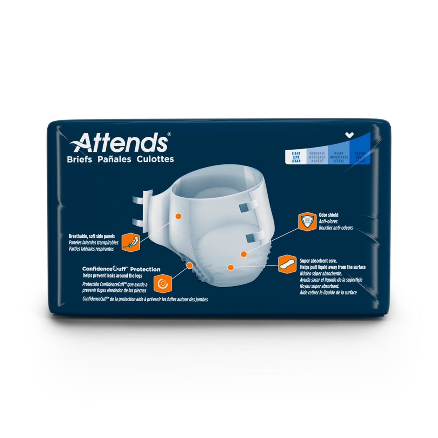 Unisex Youth Incontinence Brief Attends® Small Disposable Heavy Absorbency