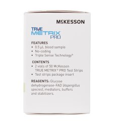 Blood Glucose Test Strips McKesson TRUE METRIX® PRO 100 Strips per Pack