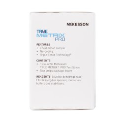 Blood Glucose Test Strips McKesson TRUE METRIX® PRO 50 Strips per Pack