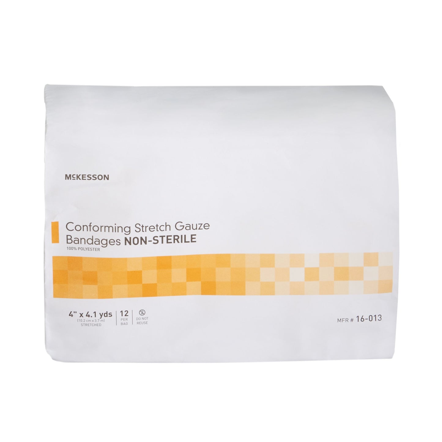 Conforming Bandage McKesson 4 Inch X 4-1/10 Yard NonSterile 12 per Pack