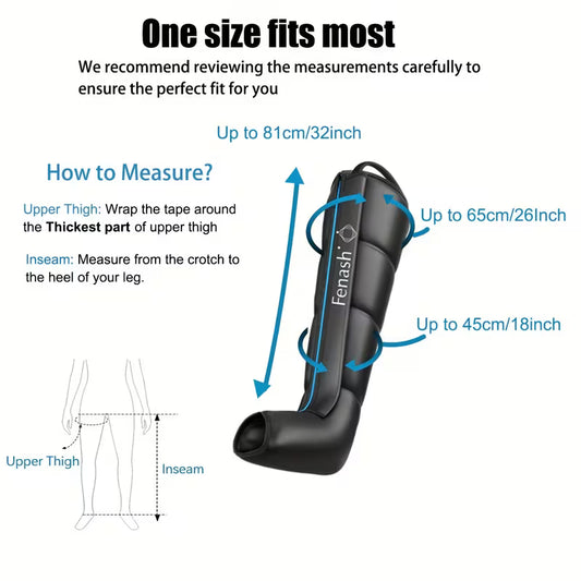 2 Pics Air Compression Leg Massage, Professional Sequential Device For Massage Equipment, Foot And Leg Boots Massager System With Dynamic Compression Technology, Kneading Squeeze Deep Relaxation,