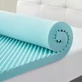 BDEUS 2 inch Gel Cooling Memory Foam Mattress Topper, Memory Foam Egg Crate Mattress Topper, Full Size