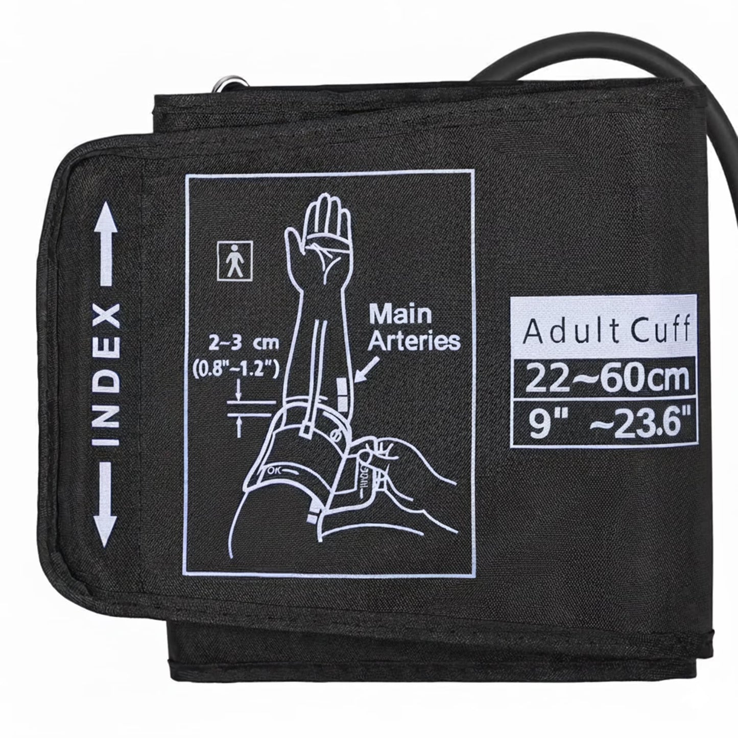 Extra Large Blood Pressure Cuff, Replacement BP Cuff Applicable for 9”-23.6” Big Arm, Compatible