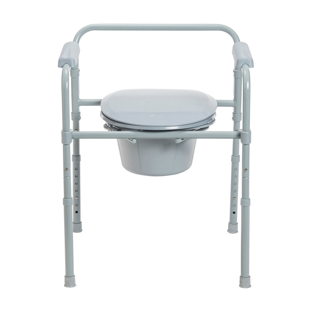 Folding Steel Commode
