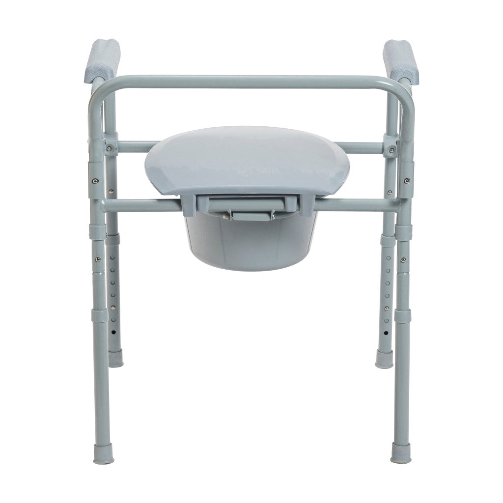 Folding Steel Commode