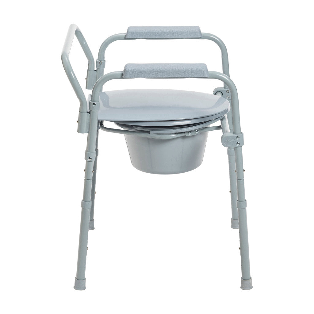 Folding Steel Commode