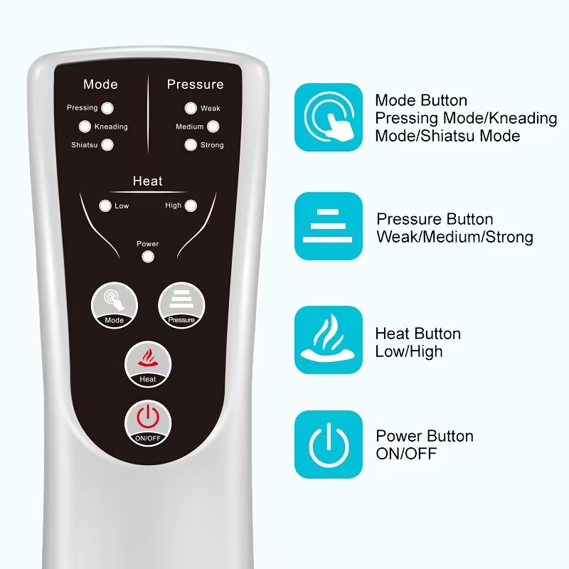 Leg Air Massager for Circulation And Relaxation Foot And Calf Massage with Handheld Controller 3 Intensities 2 Modes (with 2 Extensions) Adjustable Leg Wrap for Most Size,