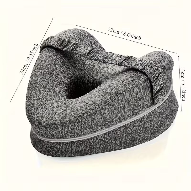 Knee Pillow Designed for Side Sleepers - Support Cushion with a Washable Cover,