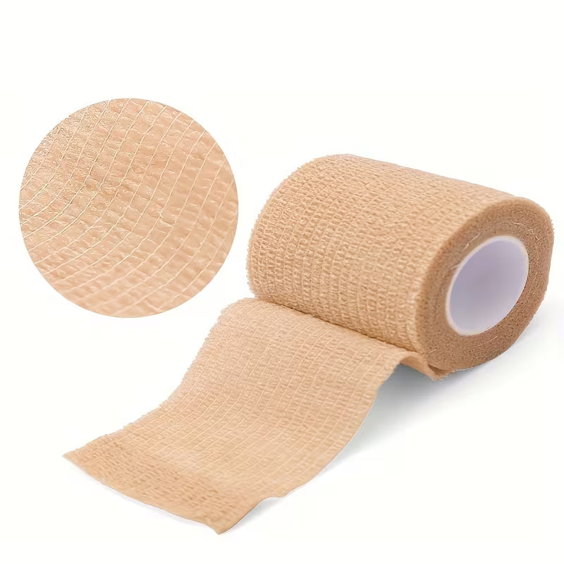 LotFancy Self Adhesive Bandage Wrap, 6 Pack, 3 Inch X 5 Yards Non Woven Cohesive Bandage, For Sports Athletic Wrist, Ankle