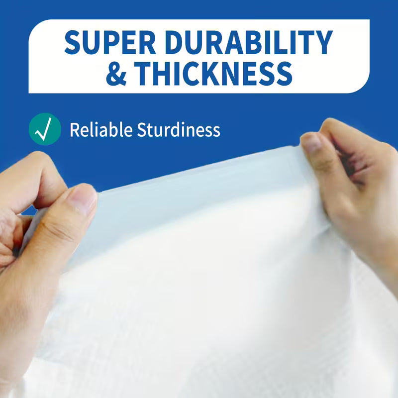 DAFI 30"x 36" Disposable Bed Pads, Extra Large Adult Incontinence Underpads, Effective Odor Control Pee Pads, Chucks Pads, 10-200 Pcs Super Absorbent Protection for Elderly, Adults