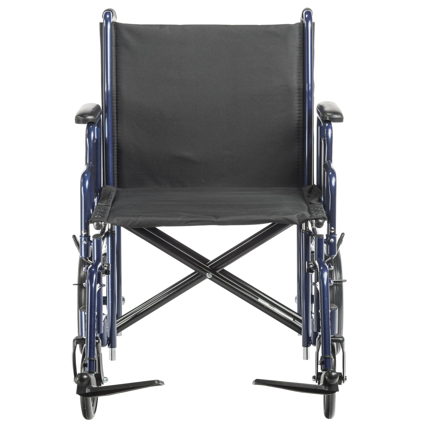 Drive Medical Bariatric Heavy Duty Transport Wheelchair with Swing Away Footrest, 22" Seat, Blue