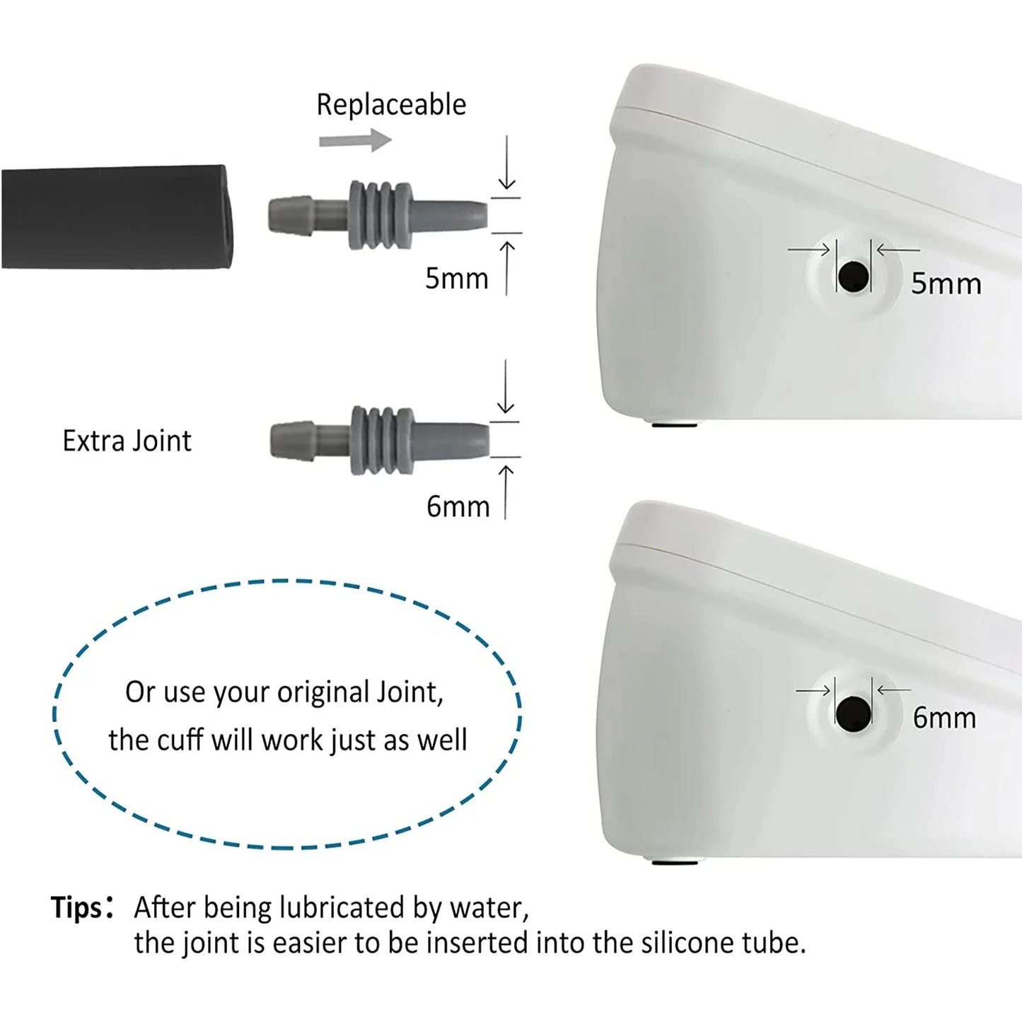 Extra Large Blood Pressure Cuff, Replacement BP Cuff Applicable for 9”-23.6” Big Arm, Compatible