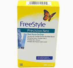 FreeStyle Precision Neo Blood Glucose Test Strips, 50 Ct