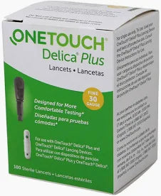 OneTouch Delica Plus Lancets for Diabetes Testing - Fine 30-Gauge