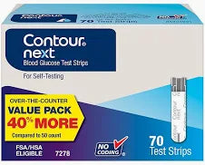 Contour Next Blood Glucose Test Strips Value Pack, 70 Count